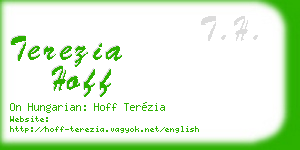 terezia hoff business card